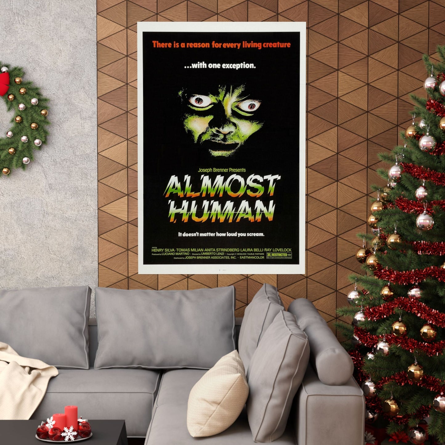 ALMOST HUMAN 1974 - Paper Movie Poster-The Sticker Space