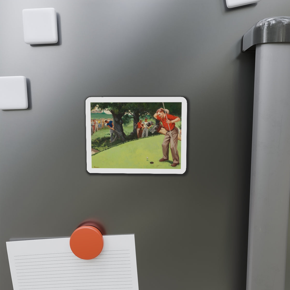 Almost In (Magazine Illustration) Refrigerator Magnet-The Sticker Space