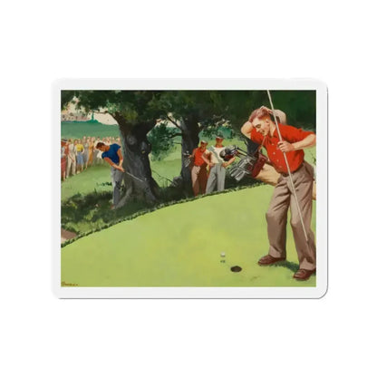 Almost In (Magazine Illustration) Refrigerator Magnet 2 Inch - The Sticker Space