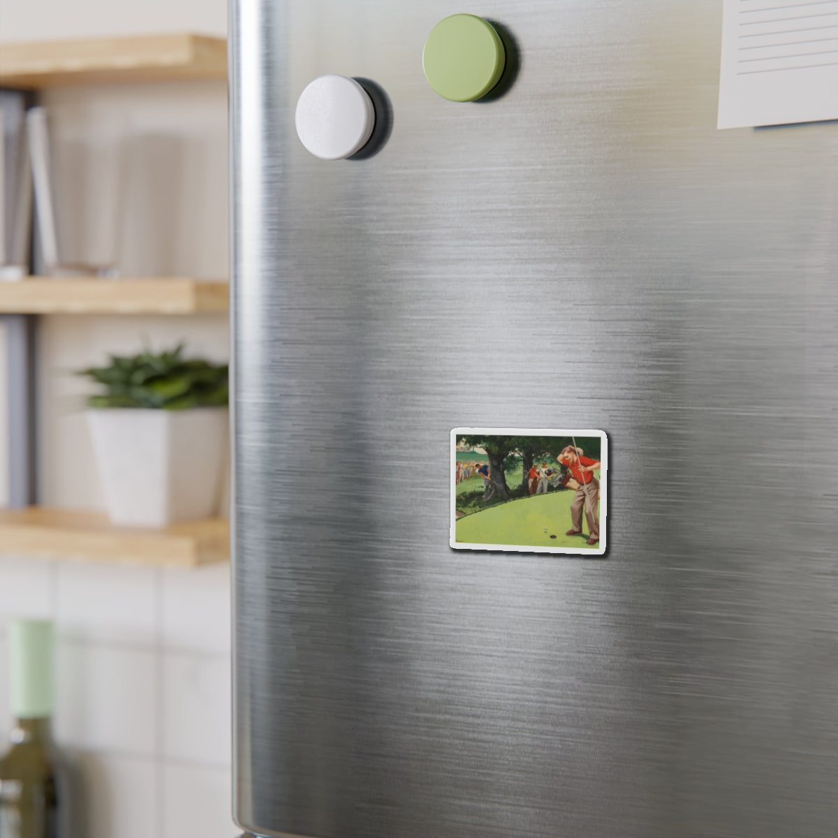 Almost In (Magazine Illustration) Refrigerator Magnet-The Sticker Space