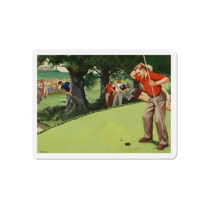 Almost In (Magazine Illustration) Refrigerator Magnet - The Sticker Space