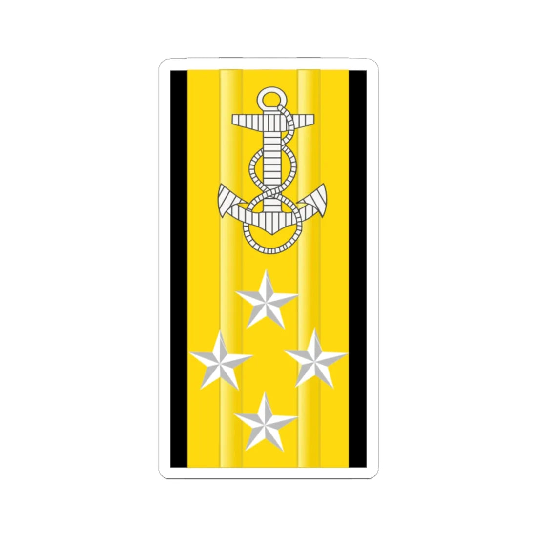 AlmtAB (Bolivia) (Military Rank) STICKER Vinyl Kiss-Cut Decal 6 Inch White - The Sticker Space