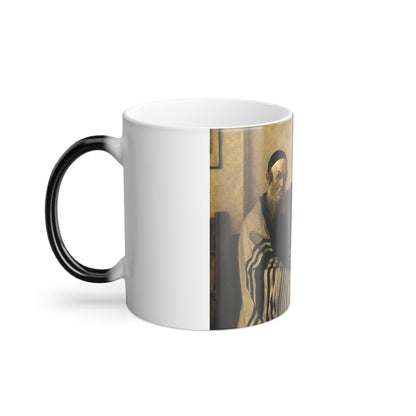 Alois Heinrich Priechenfried (1867-1953) A Scholar in His Study - Color Changing Mug 11oz-11oz-The Sticker Space