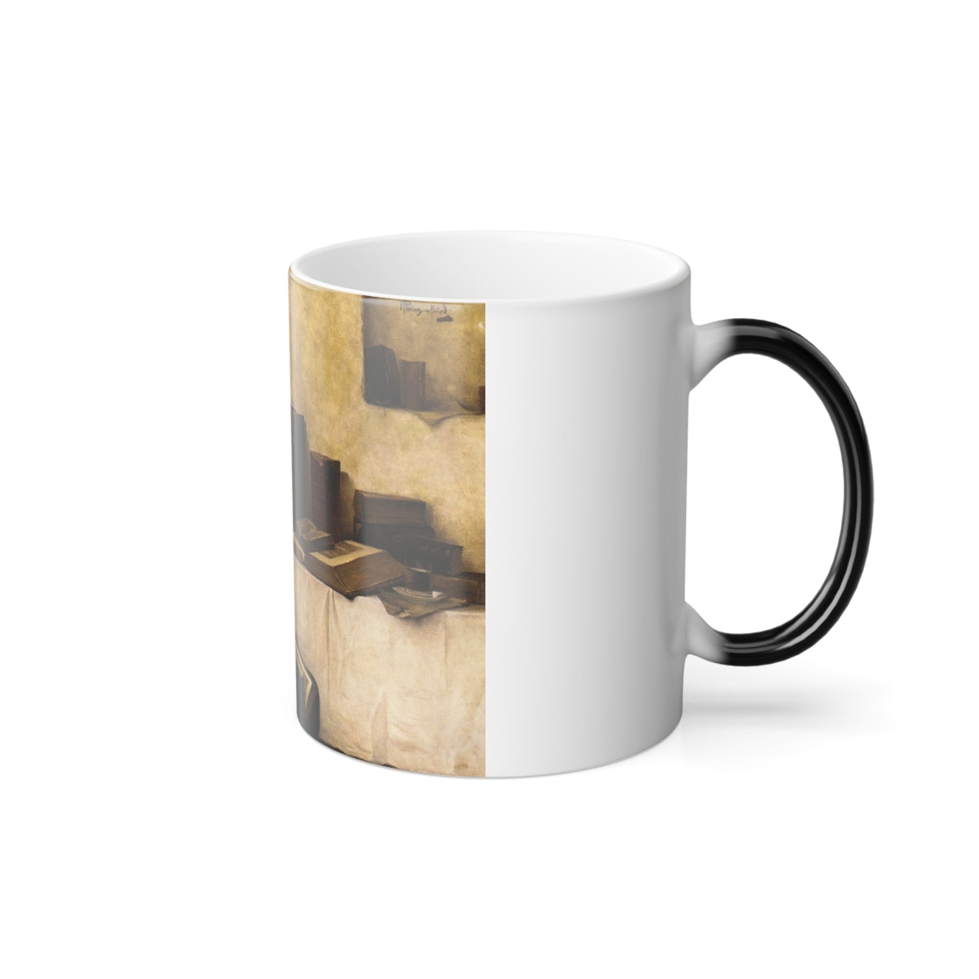 Alois Heinrich Priechenfried (1867-1953) A Scholar in His Study - Color Changing Mug 11oz-11oz-The Sticker Space