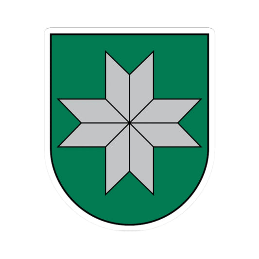 Aloja novads COA (Latvia) (Coat of Arms) STICKER Vinyl Kiss-Cut Decal 2 Inch White - The Sticker Space