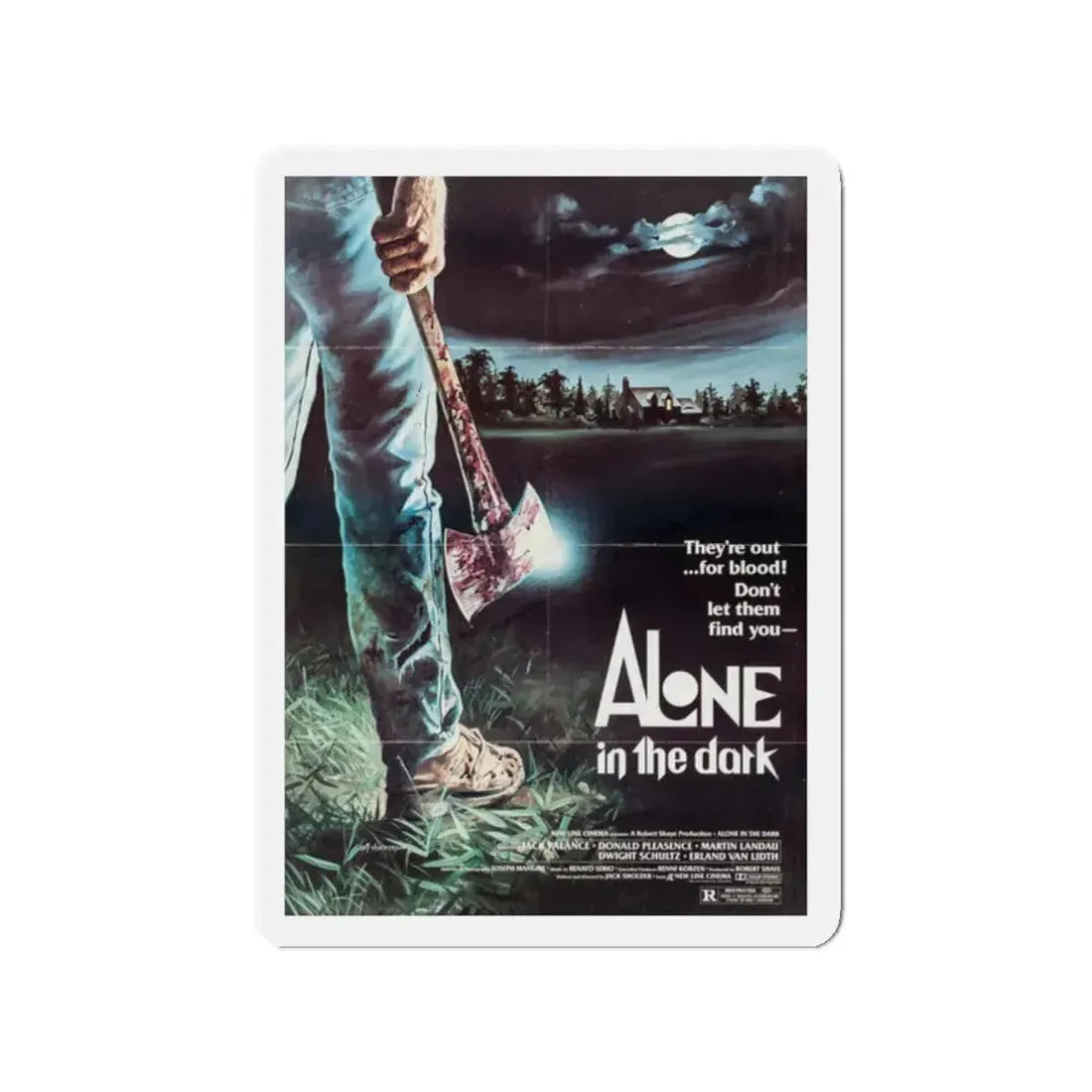 ALONE IN THE DARK 1982 Movie Poster - Refrigerator Magnet 2 Inch - The Sticker Space