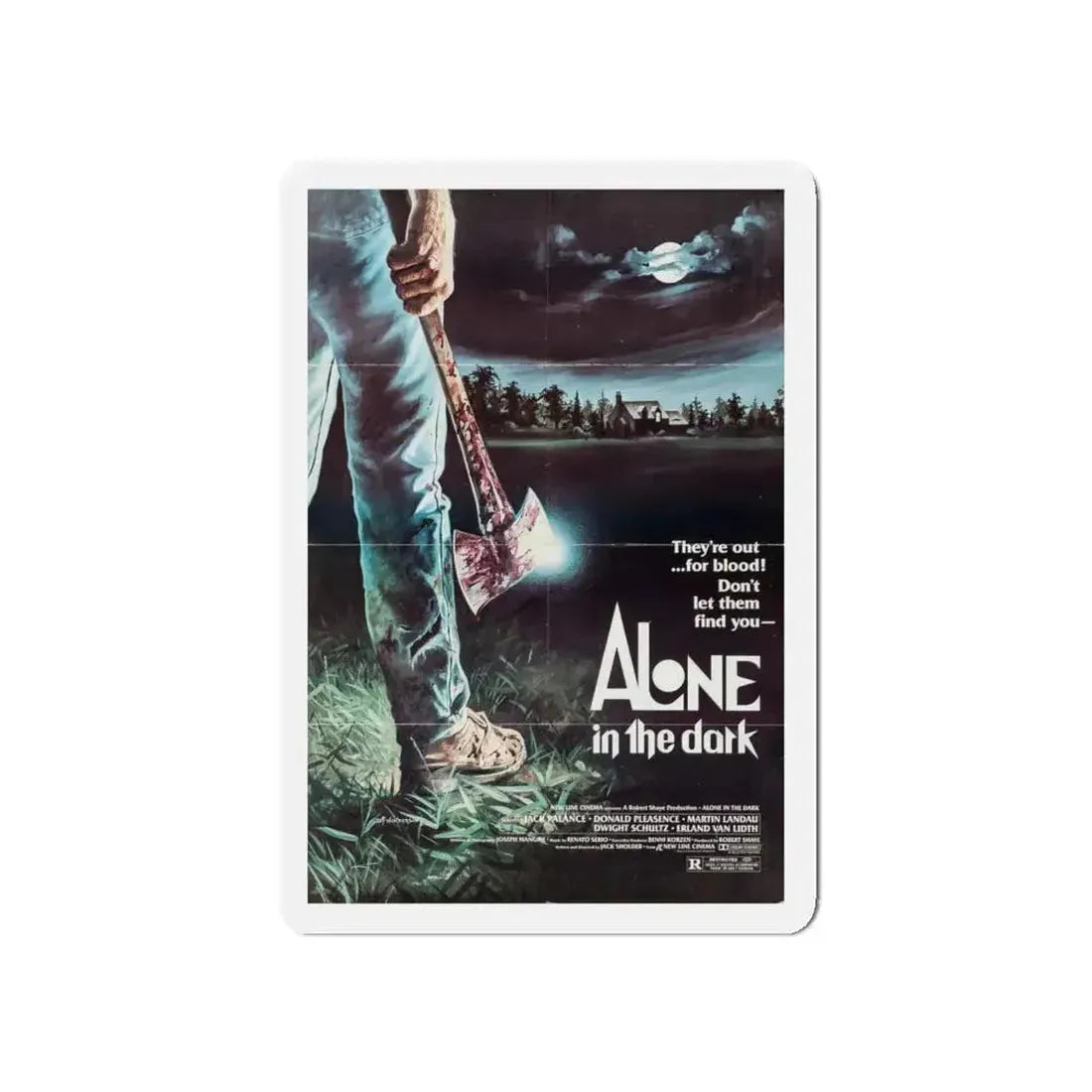 ALONE IN THE DARK 1982 Movie Poster - Refrigerator Magnet - The Sticker Space