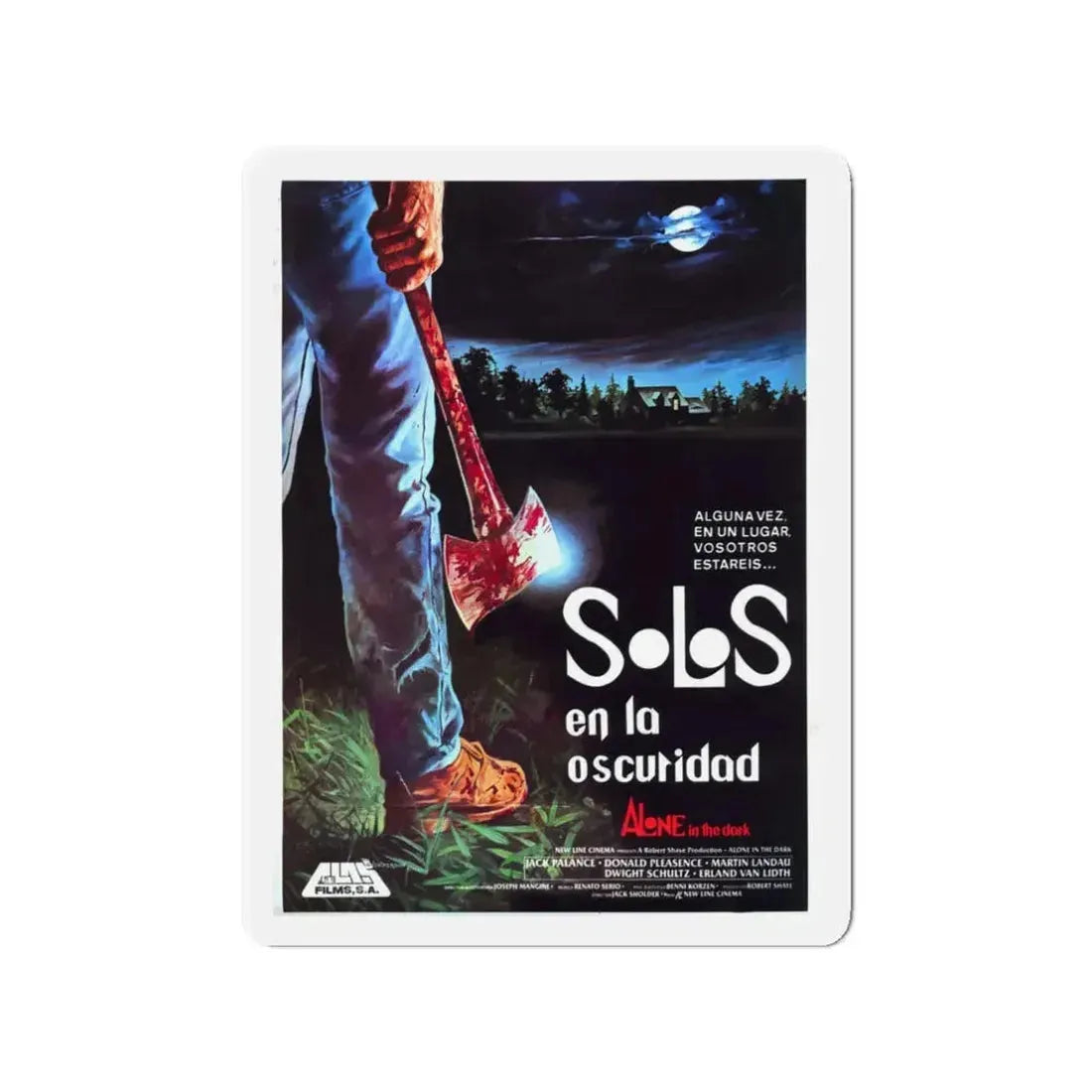 ALONE IN THE DARK (2) 1982 Movie Poster - Refrigerator Magnet 3 Inch - The Sticker Space