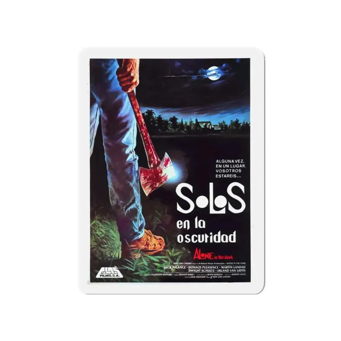 ALONE IN THE DARK (2) 1982 Movie Poster - Refrigerator Magnet 4 Inch - The Sticker Space