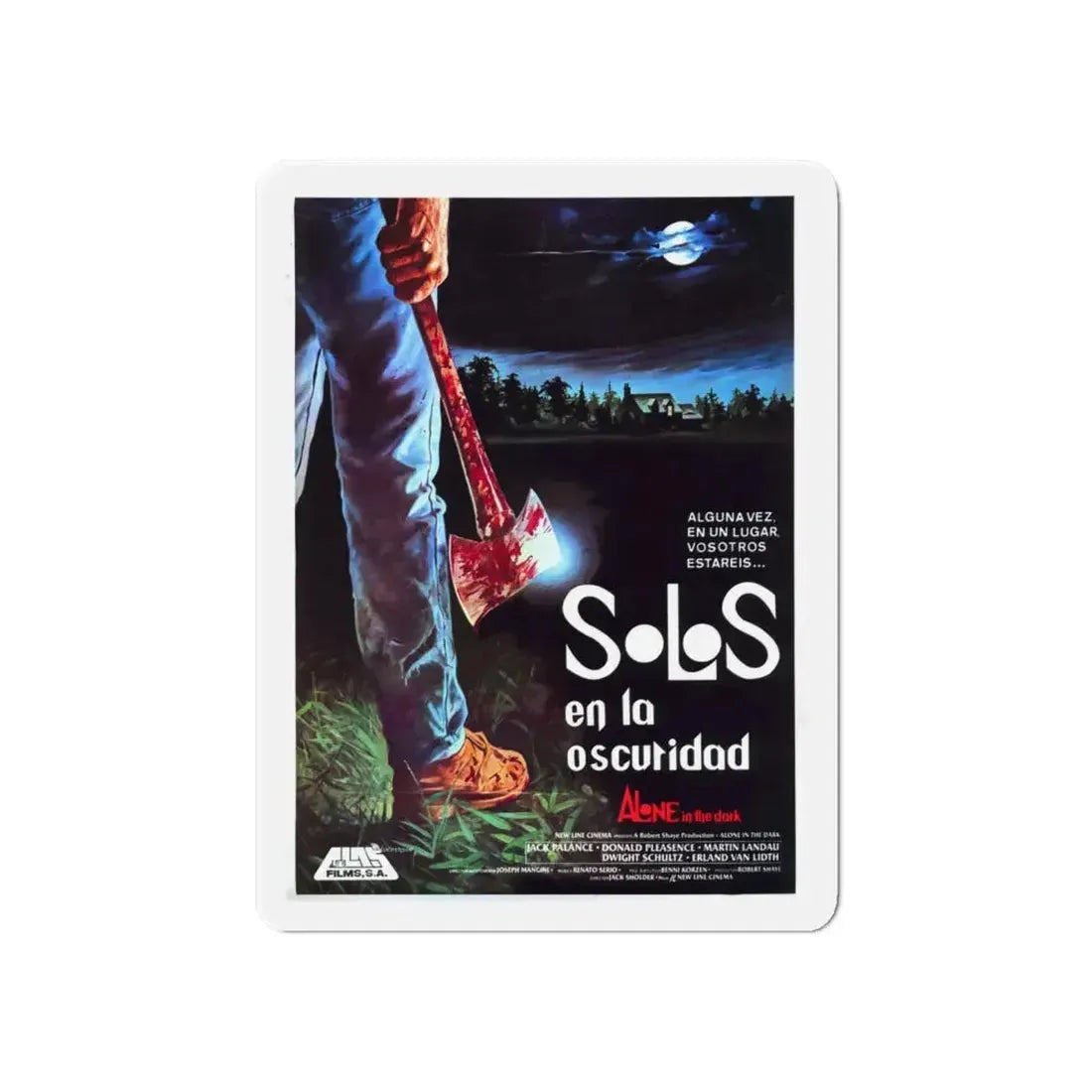 ALONE IN THE DARK (2) 1982 Movie Poster - Refrigerator Magnet 6 Inch - The Sticker Space