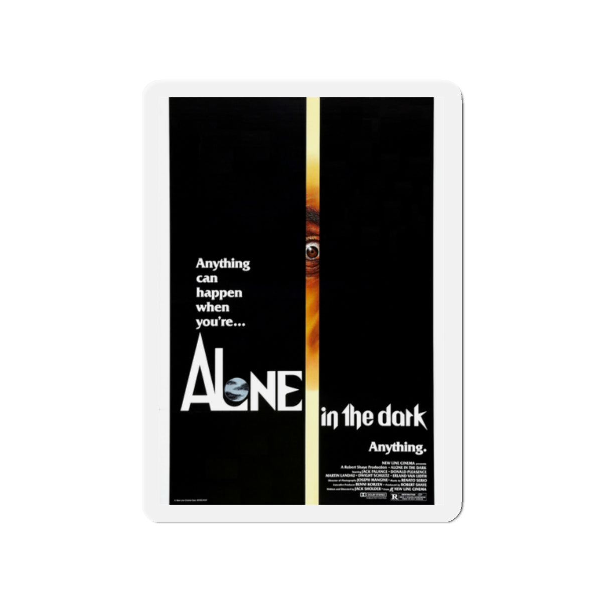 ALONE IN THE DARK (3) 1982 Movie Poster - Die-Cut Magnet-2" x 2"-The Sticker Space