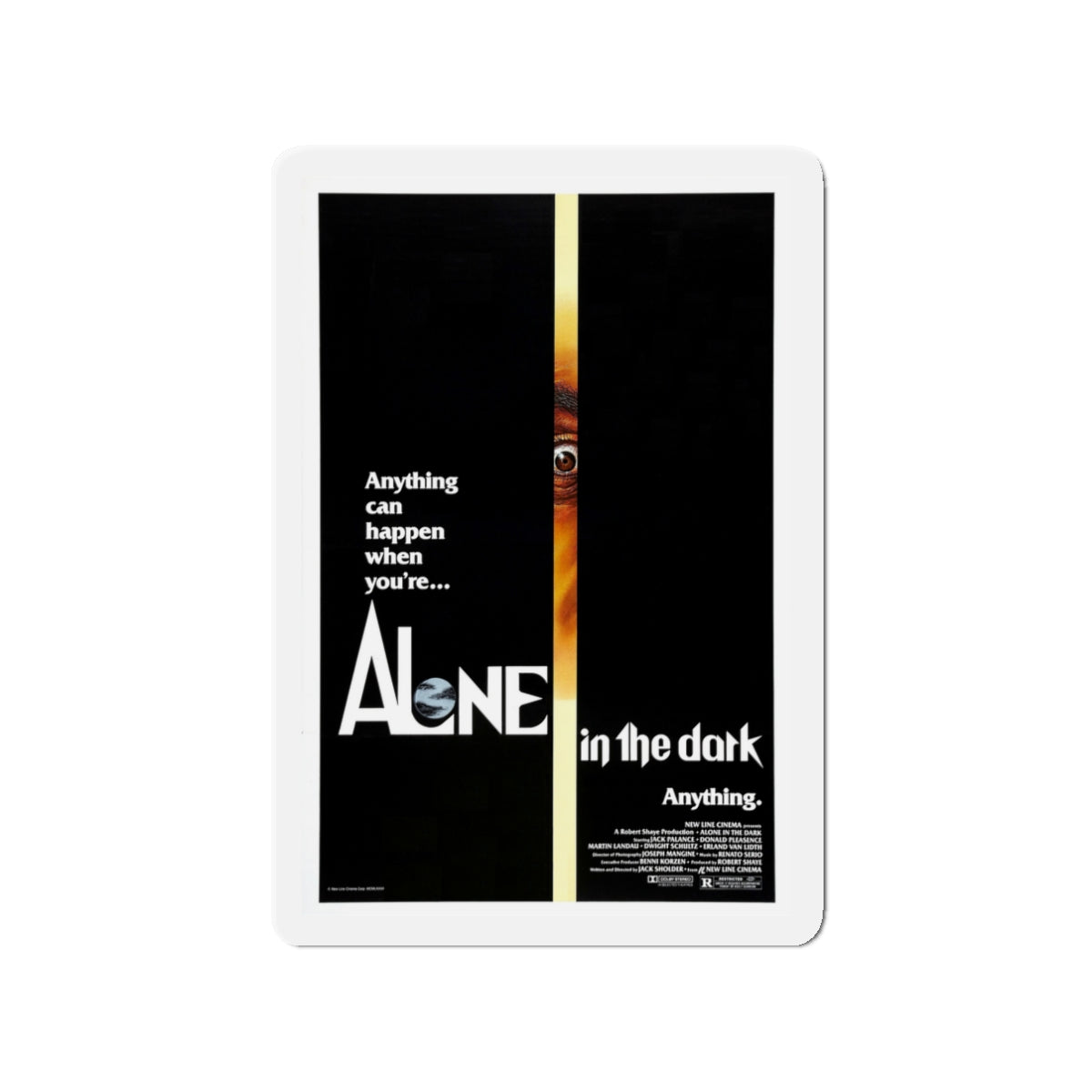 ALONE IN THE DARK (3) 1982 Movie Poster - Die-Cut Magnet-3" x 3"-The Sticker Space