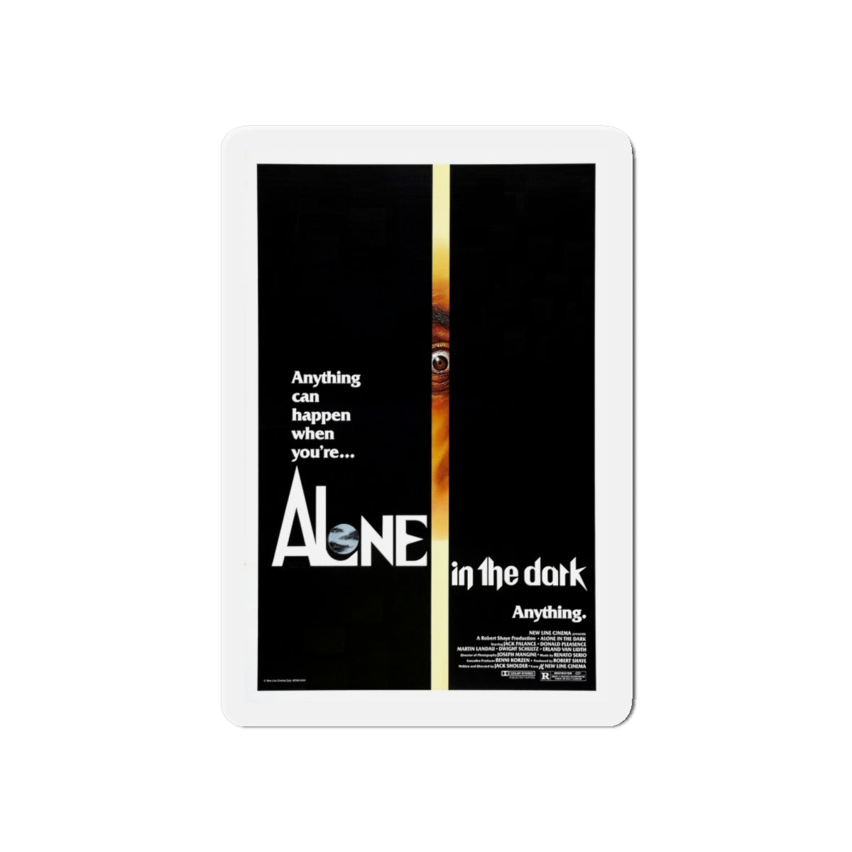 ALONE IN THE DARK (3) 1982 Movie Poster - Die-Cut Magnet-6 × 6"-The Sticker Space