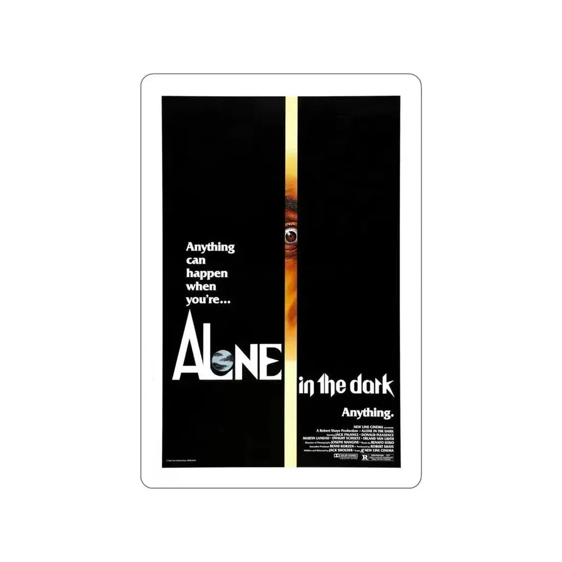 ALONE IN THE DARK (3) 1982 Movie Poster STICKER Vinyl Die-Cut Decal 6 Inch - The Sticker Space