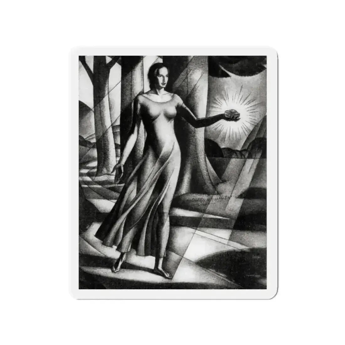 Along The Highroad of Life, McCall's magazine, December 1931 (Magazine Illustration) Refrigerator Magnet - The Sticker Space