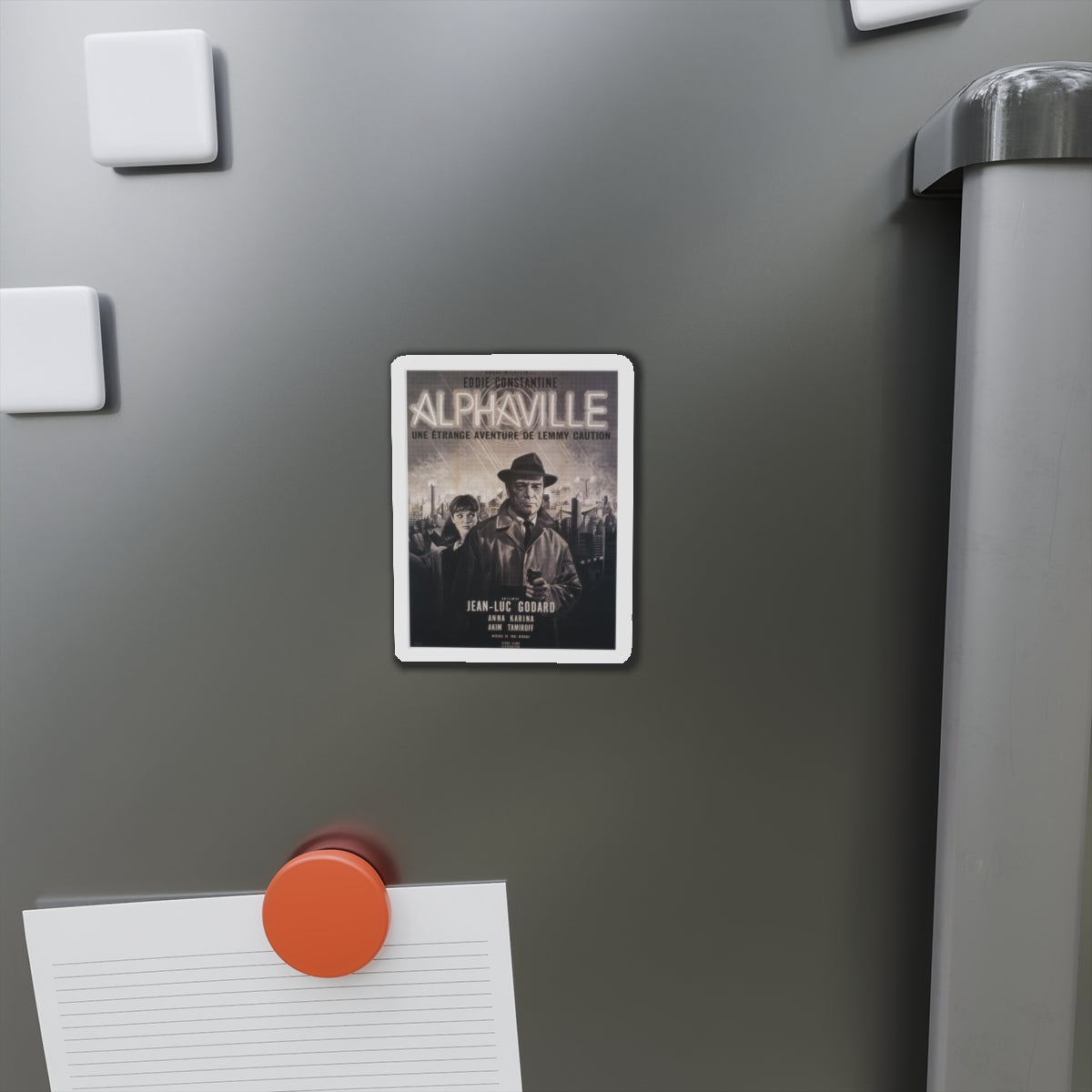 ALPHAVILLE 1965 Movie Poster - Die-Cut Magnet-The Sticker Space