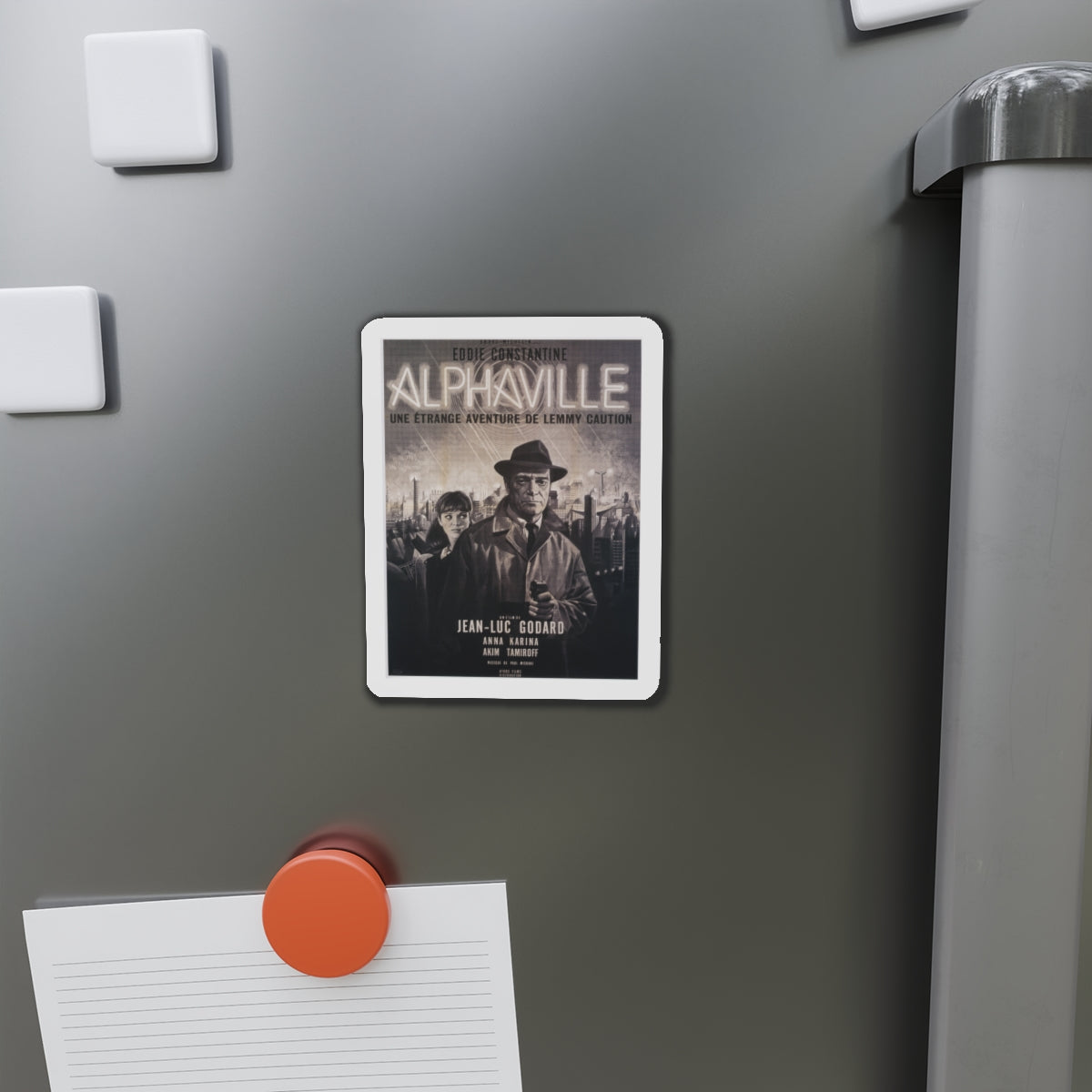 ALPHAVILLE 1965 Movie Poster - Die-Cut Magnet-The Sticker Space