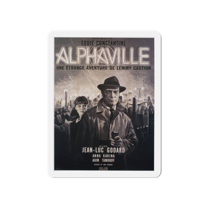 ALPHAVILLE 1965 Movie Poster - Die-Cut Magnet-6 × 6"-The Sticker Space