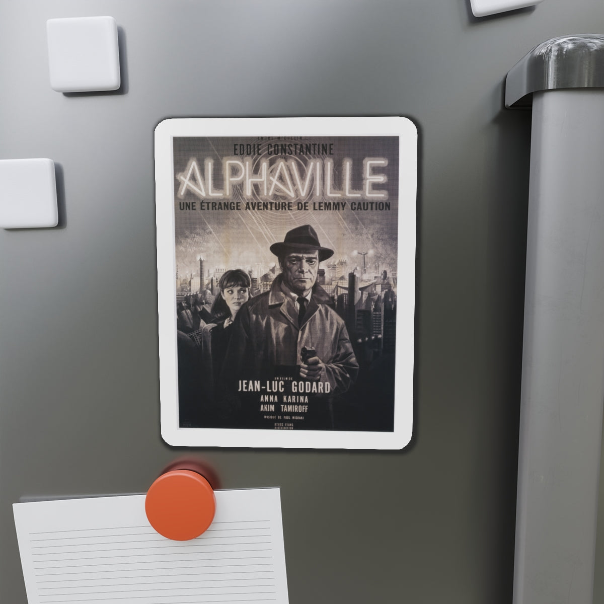 ALPHAVILLE 1965 Movie Poster - Die-Cut Magnet-The Sticker Space