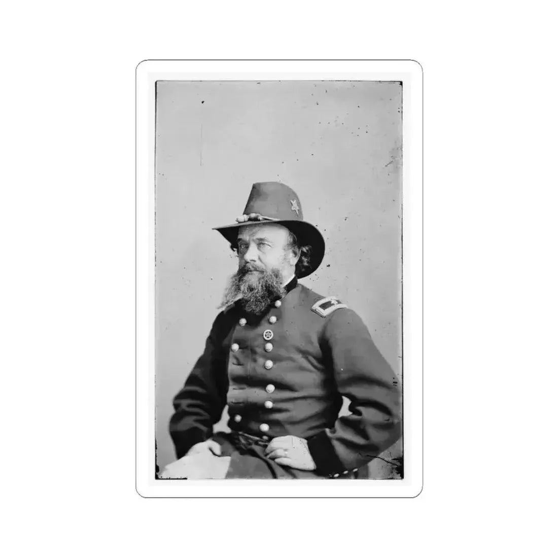 Alpheus S. Williams 002 (U.S. Civil War) STICKER Vinyl Kiss-Cut Decal 6 Inch White - The Sticker Space