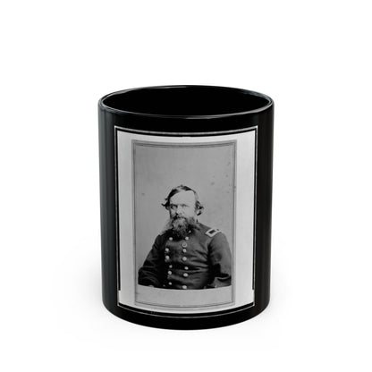 Alpheus S. Williams, Union Officer, Half-Length Portrait, Seated, Facing Left, With Small Star Medallion On Uniform (U.S. Civil War) Black Coffee Mug