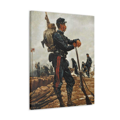 Alphonse-Marie-Adolphe de Neuville (1835-1885) A French Military Engineer - Canvas Wall Art-The Sticker Space