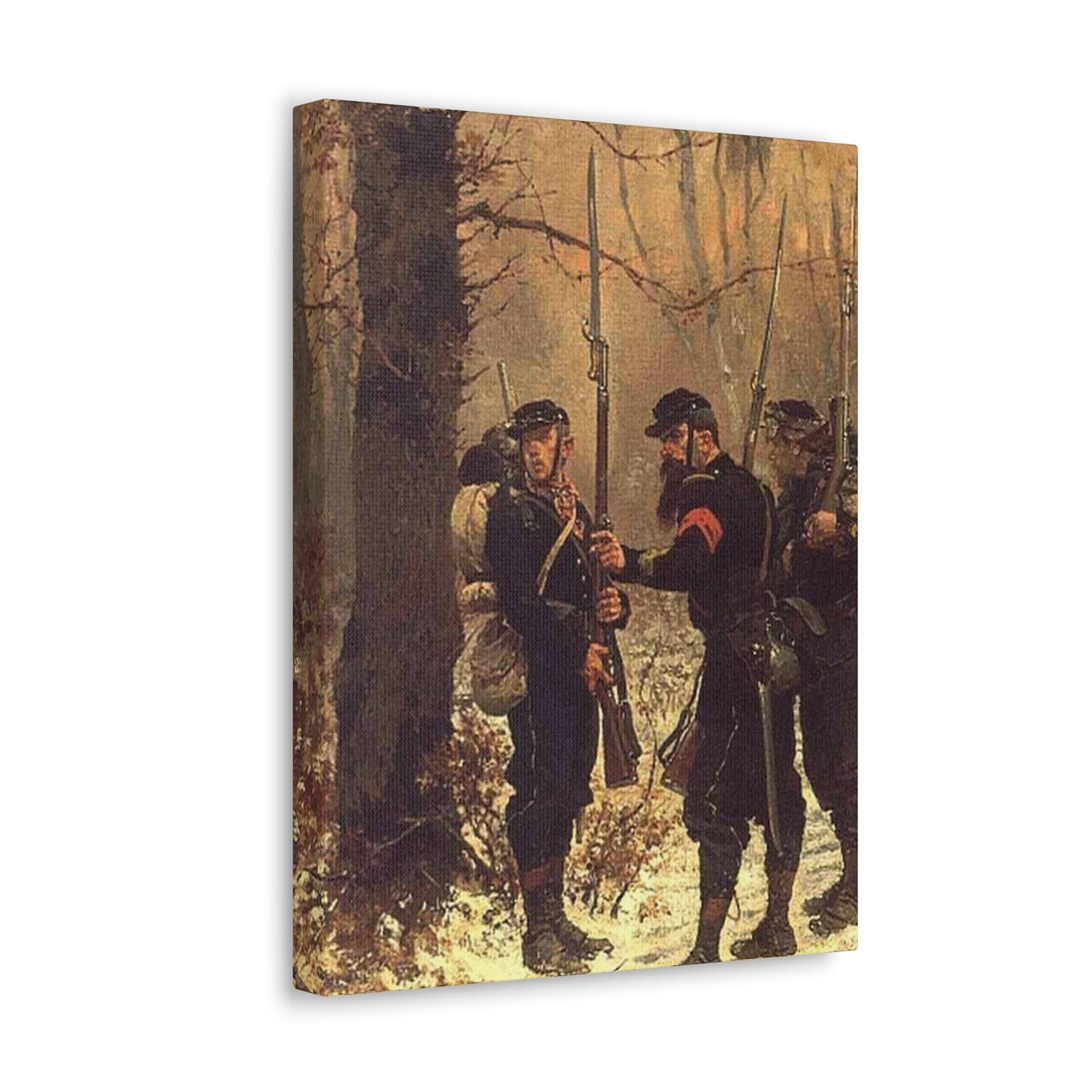 Alphonse-Marie-Adolphe de Neuville (1835-1885) The post of danger - 1876 - Canvas Wall Art-The Sticker Space