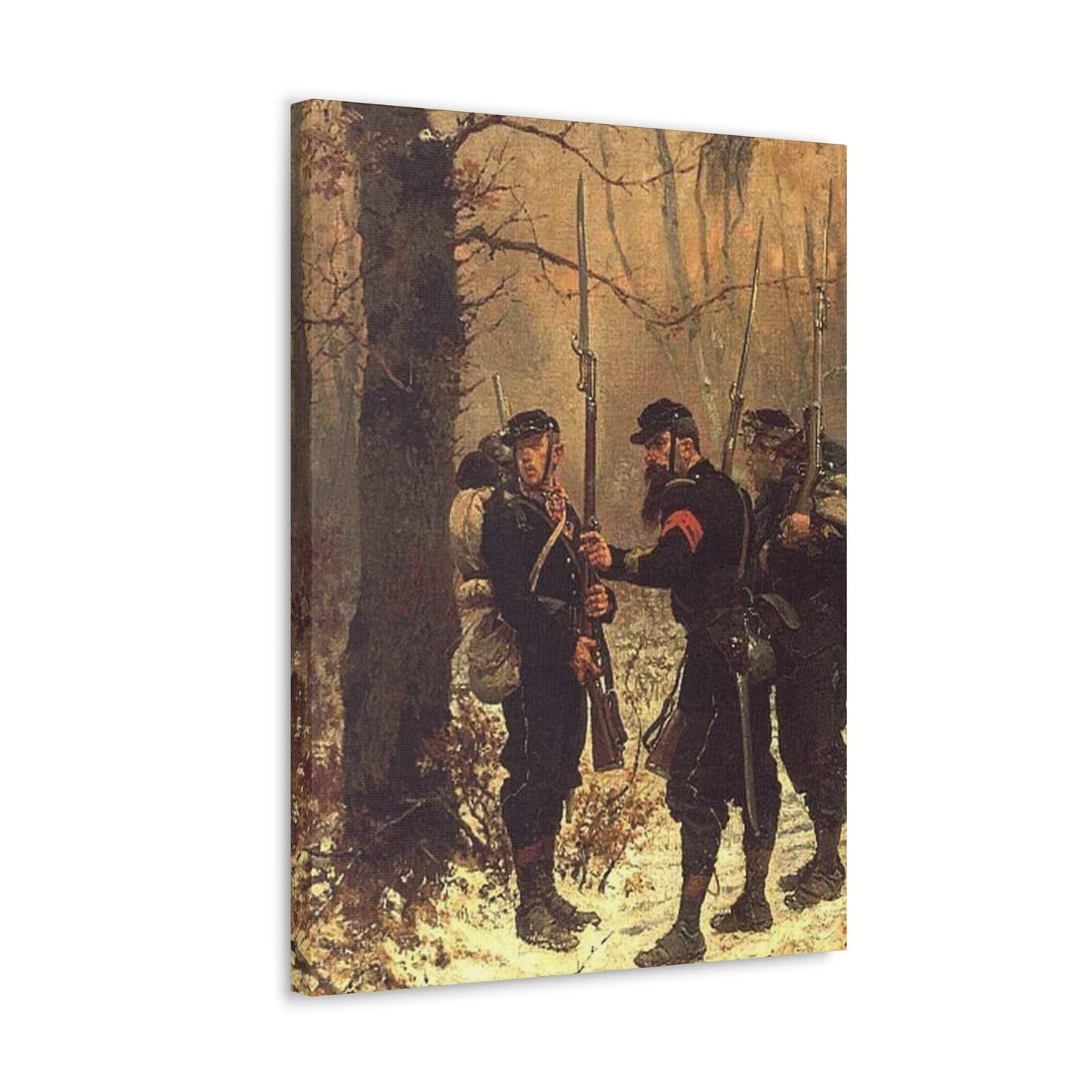 Alphonse-Marie-Adolphe de Neuville (1835-1885) The post of danger - 1876 - Canvas Wall Art-The Sticker Space