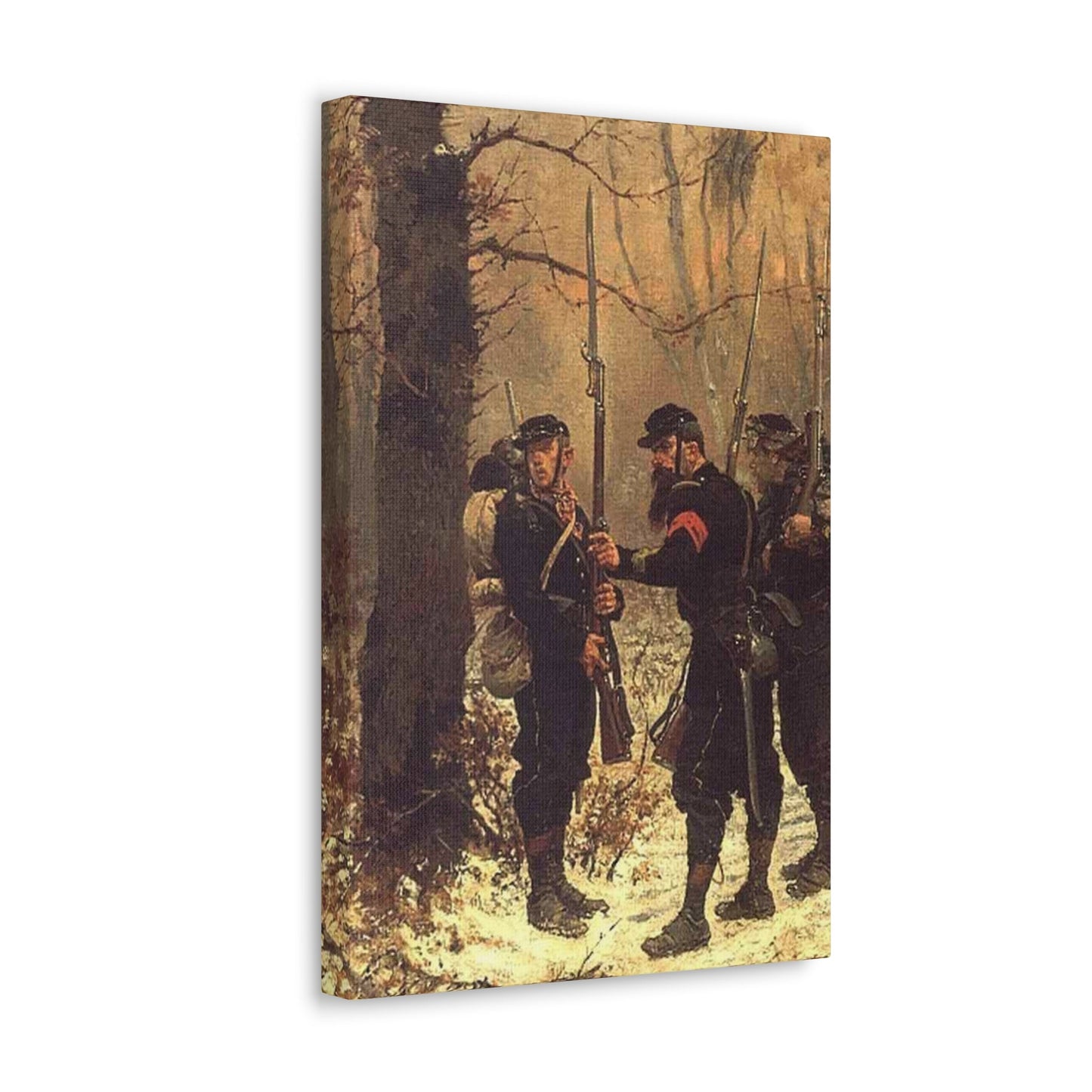 Alphonse-Marie-Adolphe de Neuville (1835-1885) The post of danger - 1876 - Canvas Wall Art-The Sticker Space