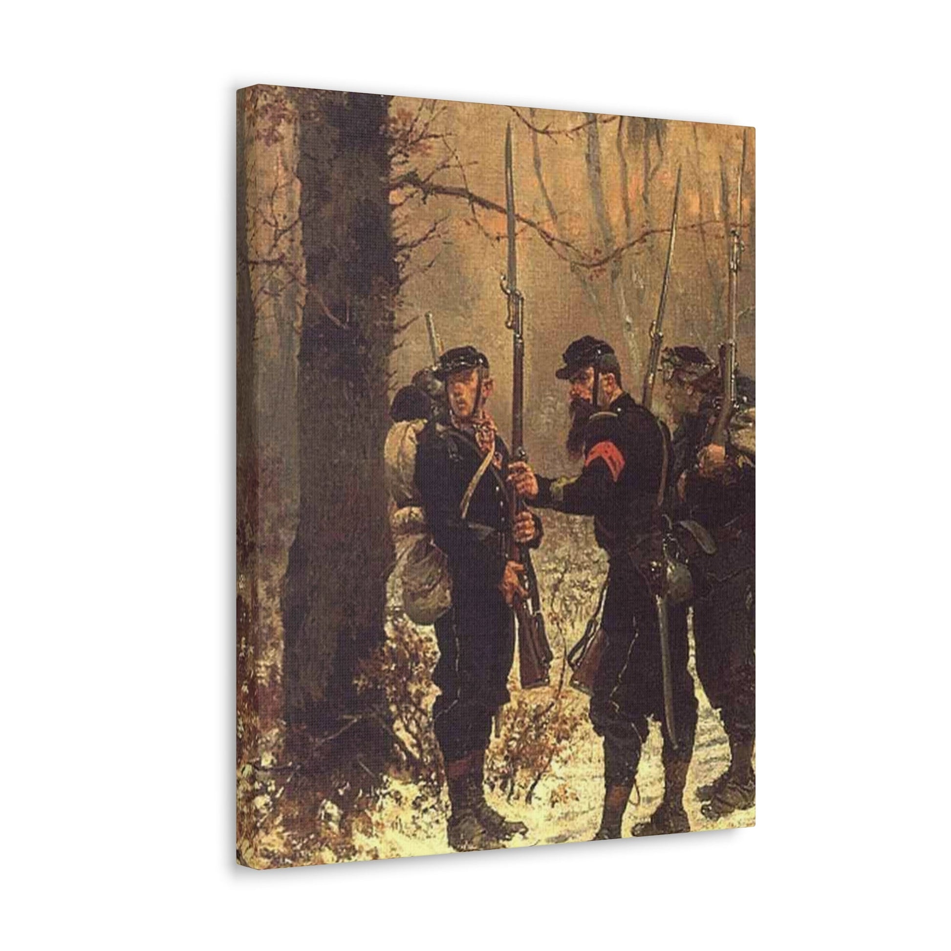 Alphonse-Marie-Adolphe de Neuville (1835-1885) The post of danger - 1876 - Canvas Wall Art-The Sticker Space