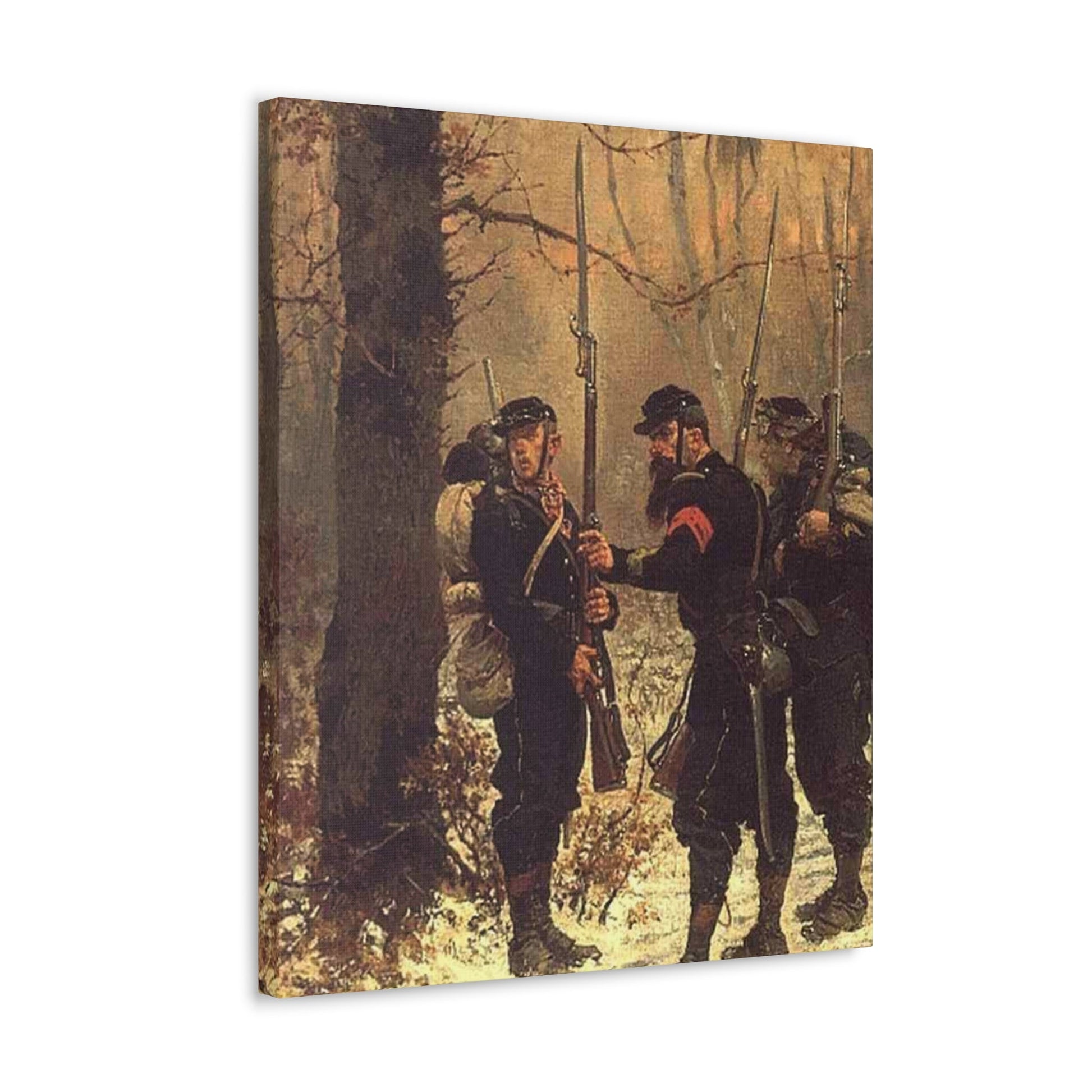 Alphonse-Marie-Adolphe de Neuville (1835-1885) The post of danger - 1876 - Canvas Wall Art-The Sticker Space