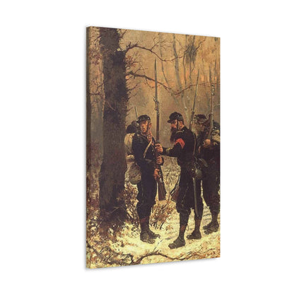 Alphonse-Marie-Adolphe de Neuville (1835-1885) The post of danger - 1876 - Canvas Wall Art-The Sticker Space