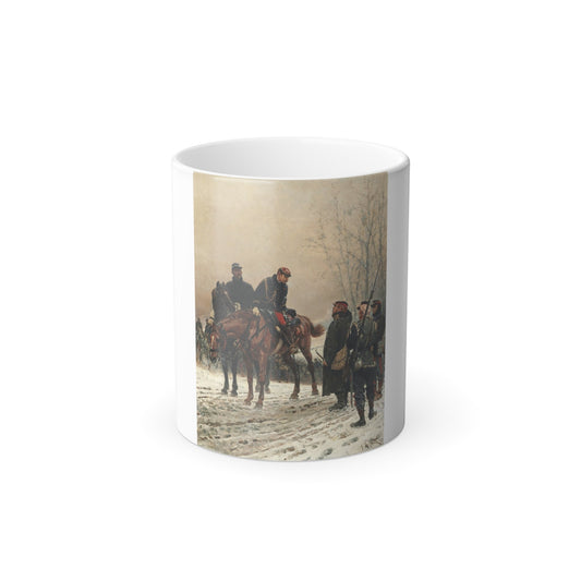 Alphonse Marie De Neuville (1835-1885) The Salute - 1879 - Color Changing Mug 11oz-11oz-The Sticker Space