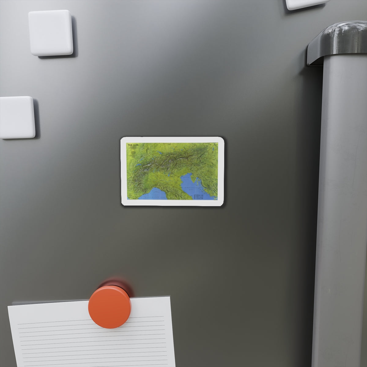 Alps, The (1985) (Map) Refrigerator Magnet-The Sticker Space