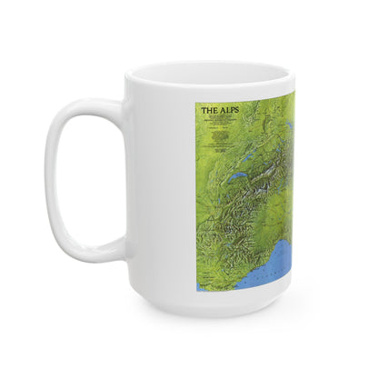 Alps, The (1985) (Map) White Coffee Mug-The Sticker Space