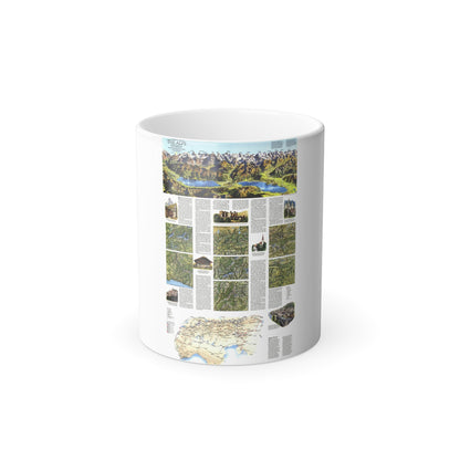 Alps, The - A Traveller's Map (1985) (Map) Color Changing Mug 11oz-11oz-The Sticker Space