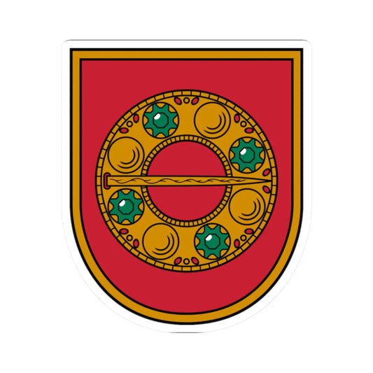 Alsunga novads COA (Latvia) (Coat of Arms) STICKER Vinyl Kiss-Cut Decal 2 Inch White - The Sticker Space