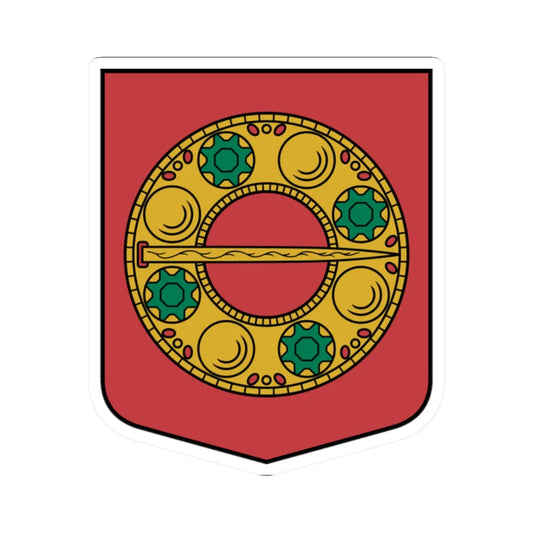 Alsungas pagasta ģerbonis (Latvia) (Coat of Arms) STICKER Vinyl Kiss-Cut Decal 2 Inch White - The Sticker Space