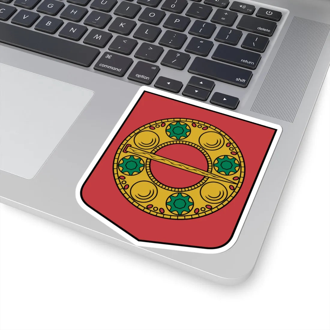 Alsungas pagasta ģerbonis (Latvia) (Coat of Arms) STICKER Vinyl Kiss-Cut Decal - The Sticker Space