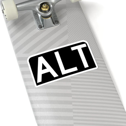 Alt plate black FL 1956 (Florida) (Road Sign) STICKER Vinyl Kiss-Cut Decal - The Sticker Space
