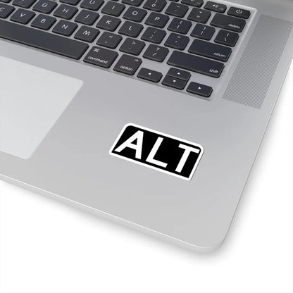 Alt plate black FL 1956 (Florida) (Road Sign) STICKER Vinyl Kiss-Cut Decal - The Sticker Space