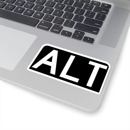 Alt plate black FL 1956 (Florida) (Road Sign) STICKER Vinyl Kiss-Cut Decal - The Sticker Space