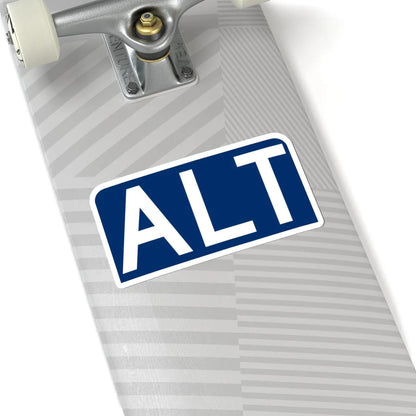 Alt plate blue FL 1956 (Florida) (Road Sign) STICKER Vinyl Kiss-Cut Decal - The Sticker Space