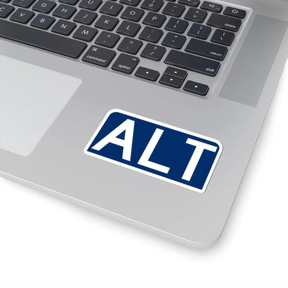 Alt plate blue FL 1956 (Florida) (Road Sign) STICKER Vinyl Kiss-Cut Decal - The Sticker Space