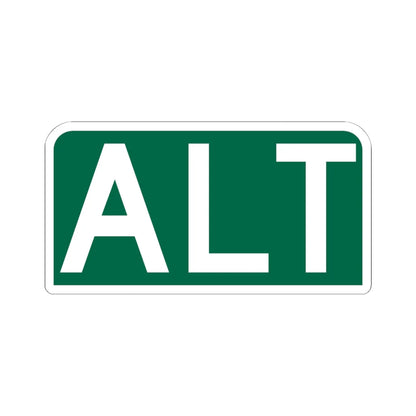 Alt plate green FL 1956 (Florida) (Road Sign) STICKER Vinyl Kiss-Cut Decal 6 Inch White - The Sticker Space