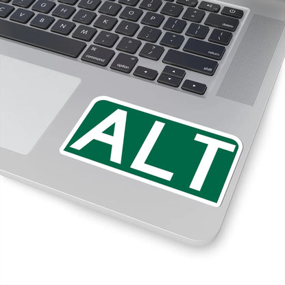 Alt plate green FL 1956 (Florida) (Road Sign) STICKER Vinyl Kiss-Cut Decal - The Sticker Space