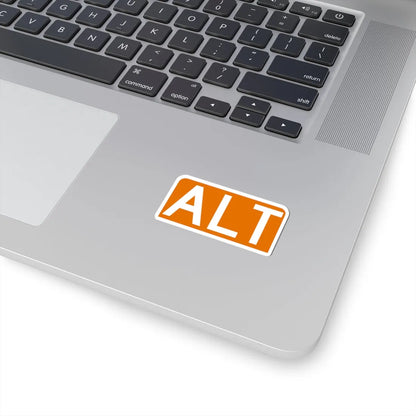 Alt plate orange FL 1956 (Florida) (Road Sign) STICKER Vinyl Kiss-Cut Decal - The Sticker Space
