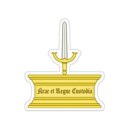 Altar and Sword Badge of Mary I STICKER Vinyl Die-Cut Decal 2 Inch - The Sticker Space