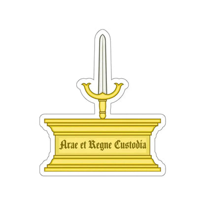 Altar and Sword Badge of Mary I STICKER Vinyl Die-Cut Decal 4 Inch - The Sticker Space
