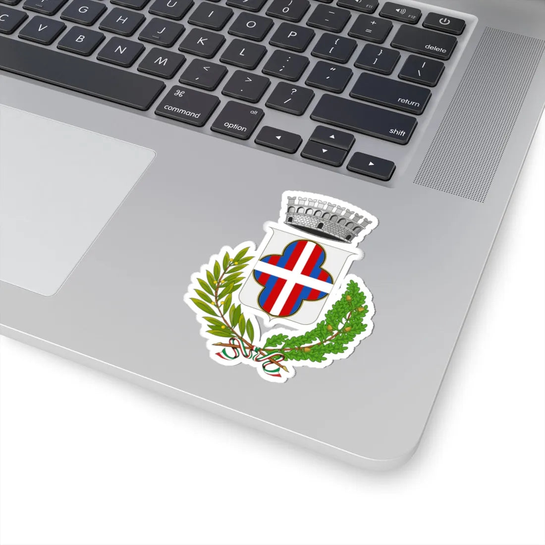 Altavilla Monferrato-Stemma de facto (Italy) (Coat of Arms) STICKER Vinyl Kiss-Cut Decal - The Sticker Space